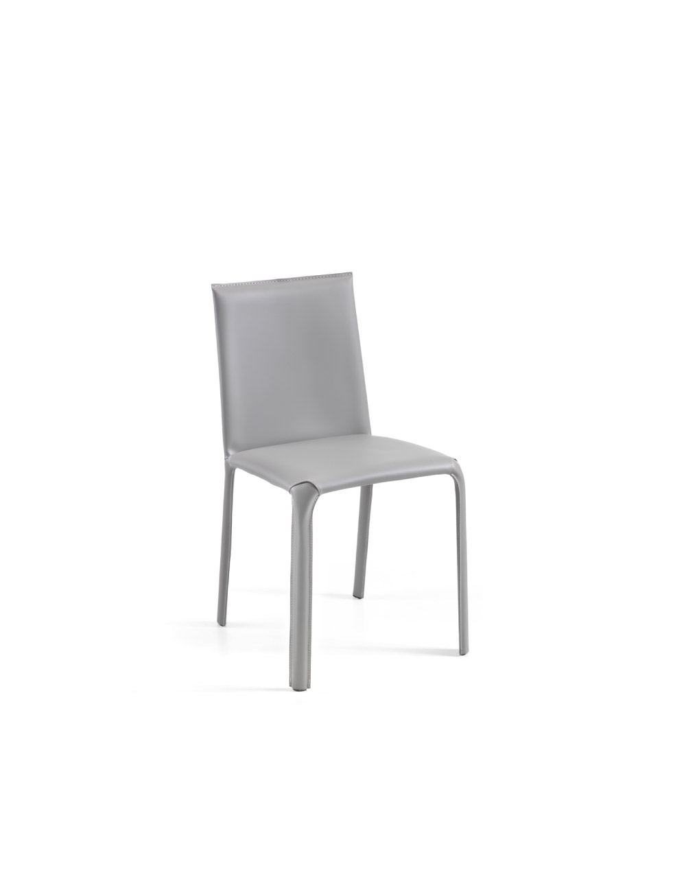 Sedia di design Jenia con struttura in metallo e seduta imbottita personalizzabile in pelle e tessuti pregiati – Julia Italia